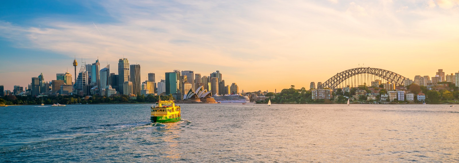 Aerial view of Sydney Harbour